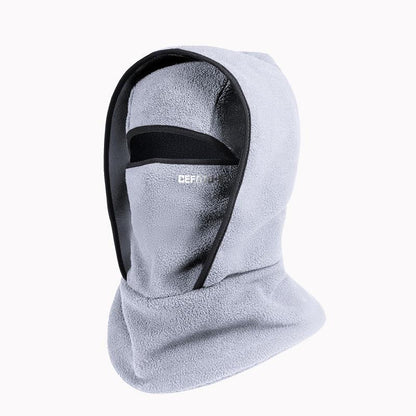 Outdoor Winter Warm Hat Neckband Integrated Cycling Mask Sports Ski Head Cover Neck Windproof Cold One-Piece Pullover Hat