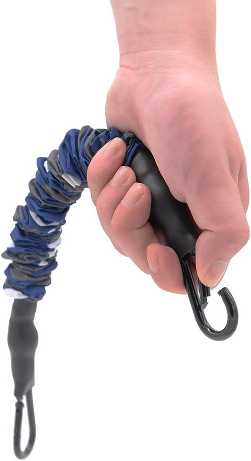 Resistance Bands Bar Exercise Bands Attachment 38" Black Max Load 800Lb for Home Gym Workout Full Body Workout Power Lifting Fitness Bar