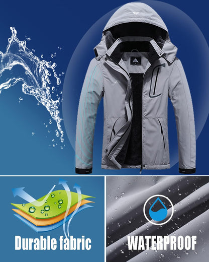 Women'S Waterproof Ski Jacket Warm Winter Coat Outdoor Windbreaker Hiking Snowboarding Jacket
