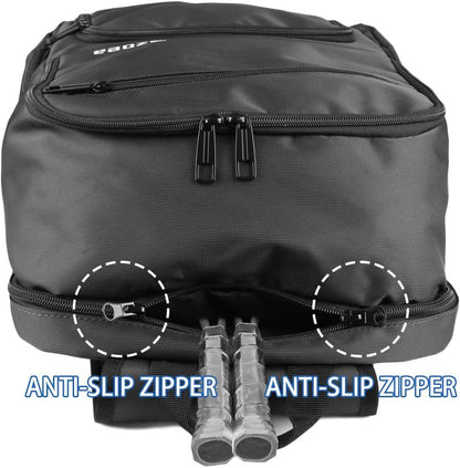 Tennis Bag Tennis Backpack Pickleball Bag Tennis Bags for Men Black with a Ventilated Shoes Compartment and 2 Extra Drawstring Bags (Black)