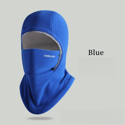 Outdoor Winter Warm Hat Neckband Integrated Cycling Mask Sports Ski Head Cover Neck Windproof Cold One-Piece Pullover Hat